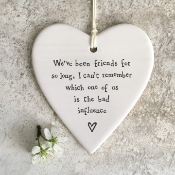 Porcelain Round Heart | Bad influence